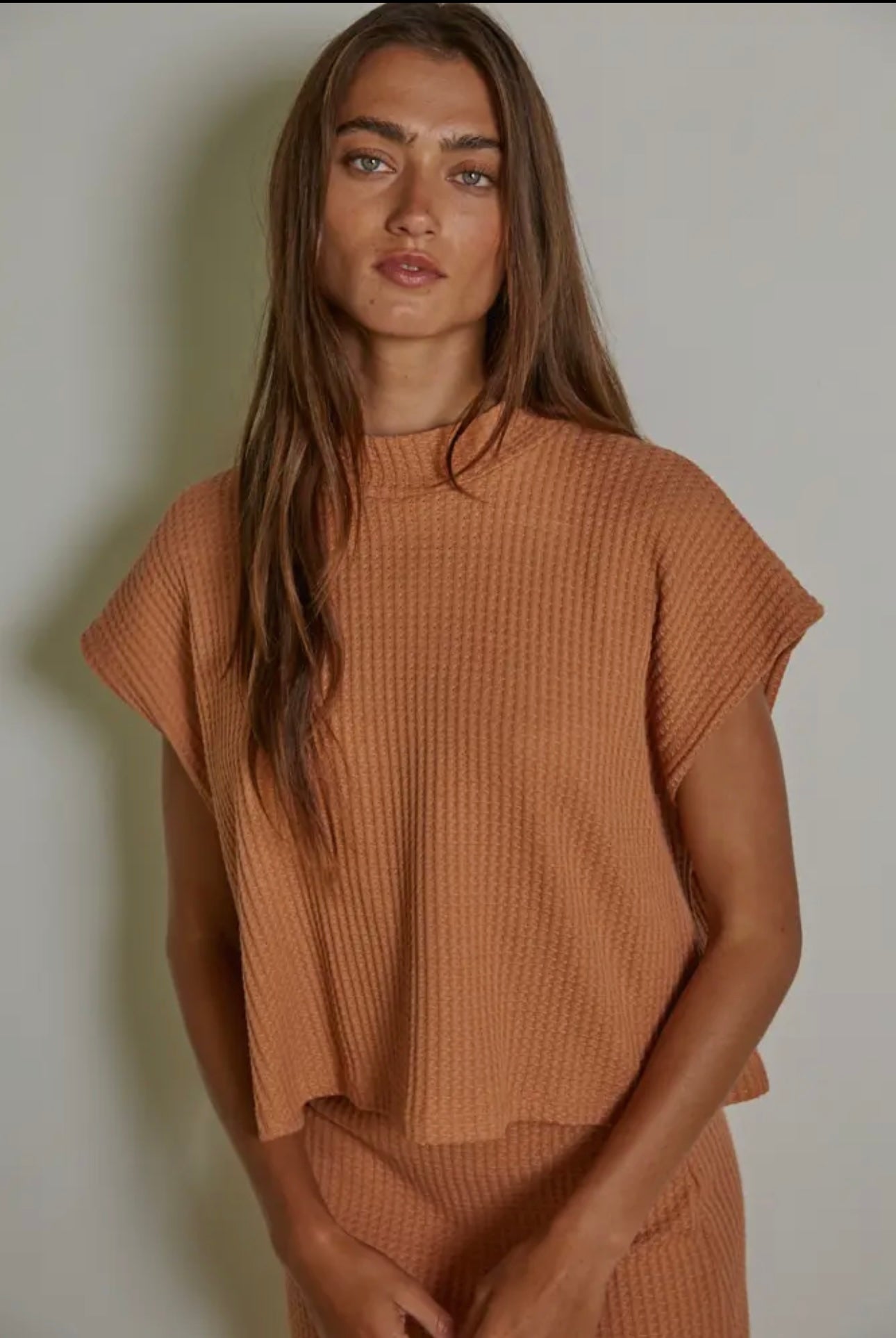 Knit Mock Neck Top