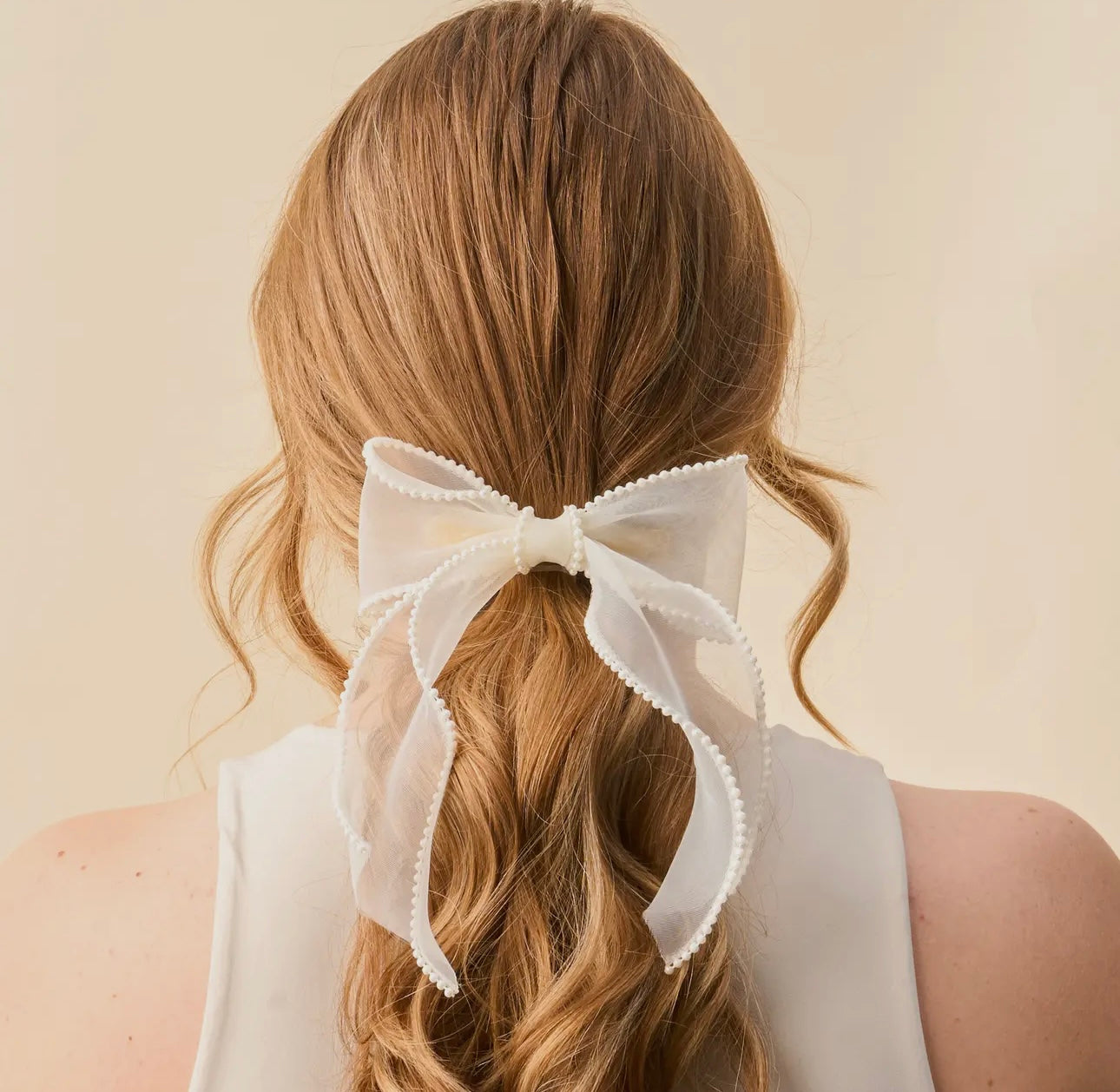 Gameday white bow