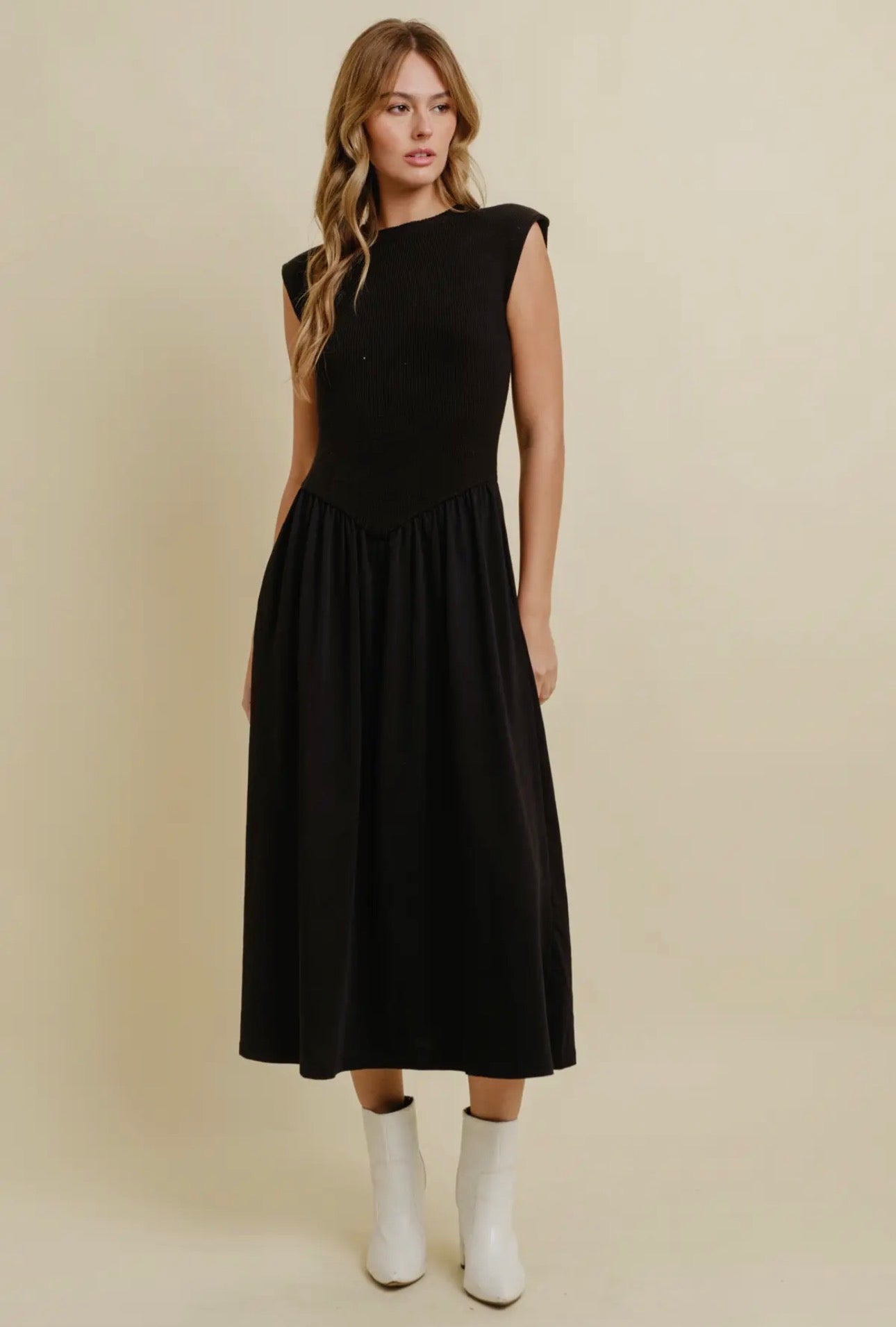 Pleated Maxi Dress