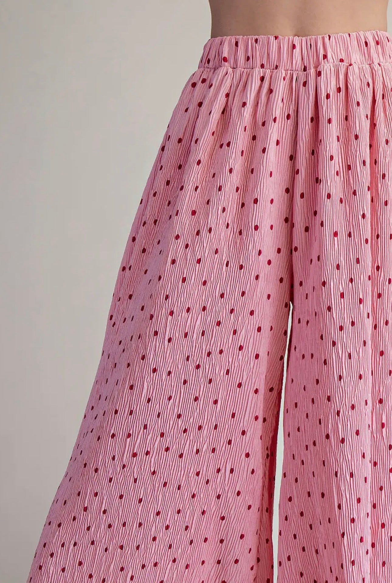 Polka Dot Wide Leg Pants