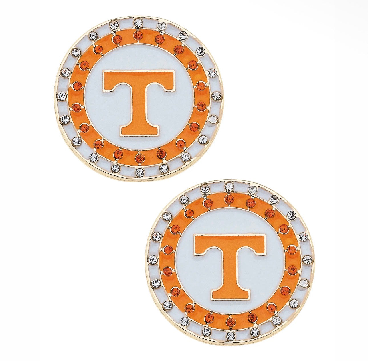 Power T Plated Earrings