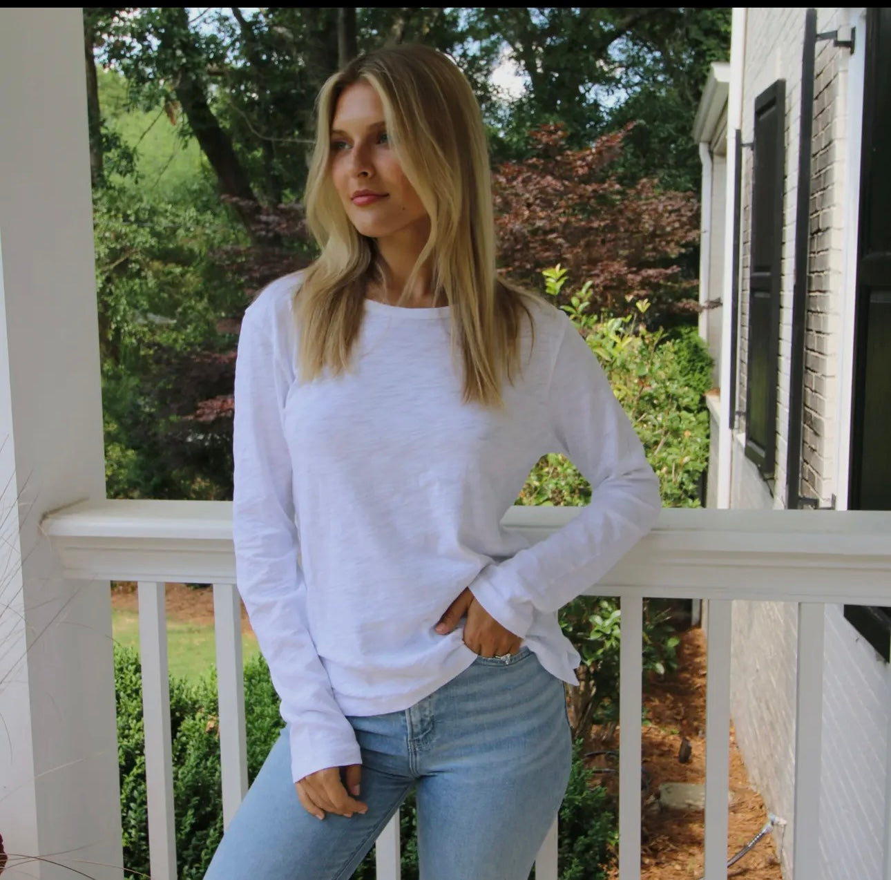 Long Sleeve Jeans Crew-Erin Gray