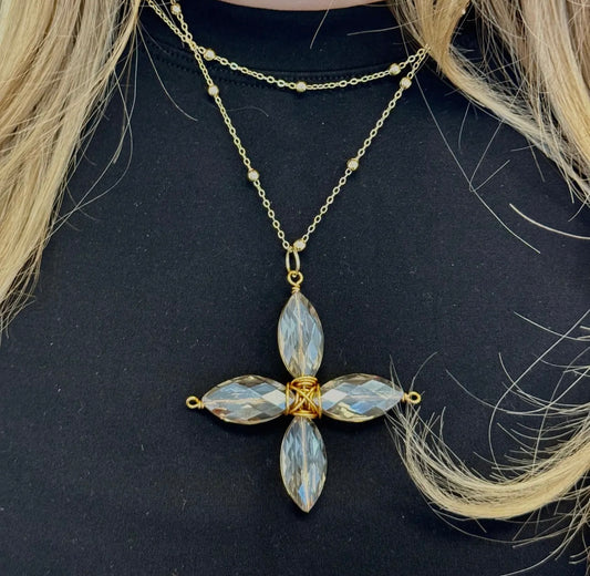 Poinsettia necklace