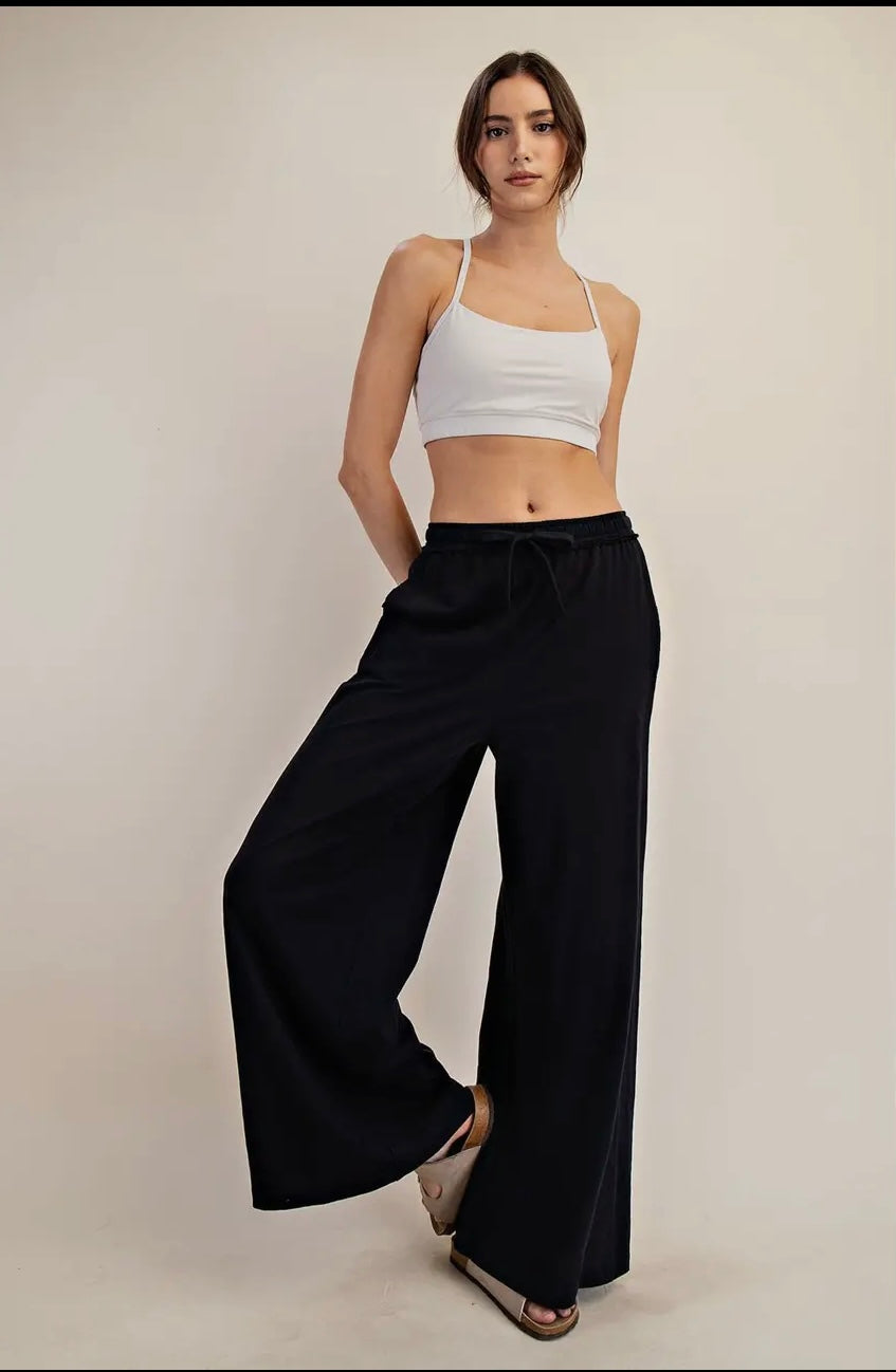 Cropped Wide Pants