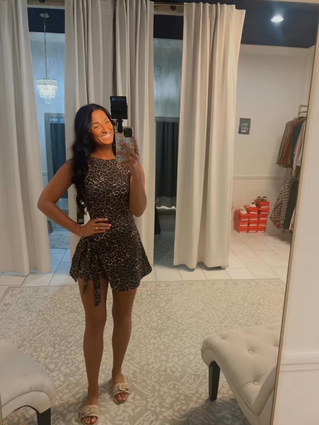 Leopard Print Athletic Dress