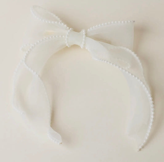 Gameday white bow