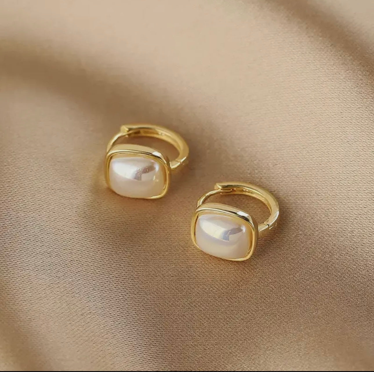 Vintage Square Hoop Earrings