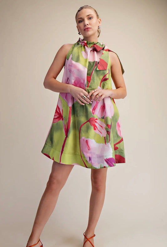 Tropical Floral Dress