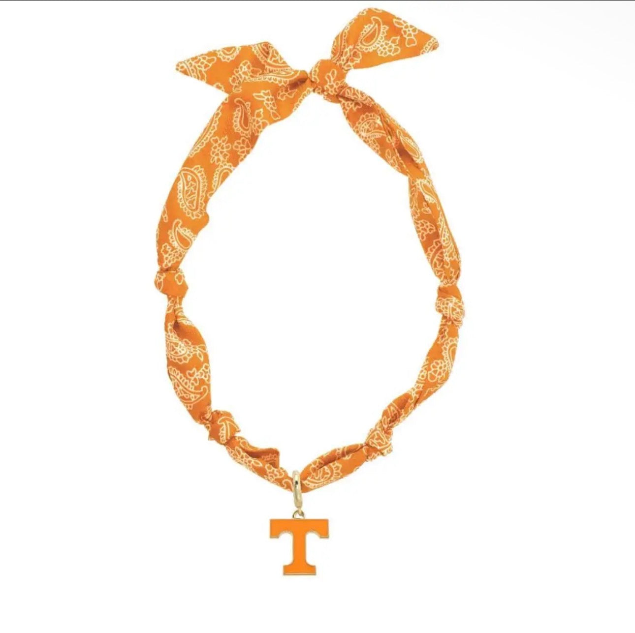Tennessee Scarf Charm Necklace