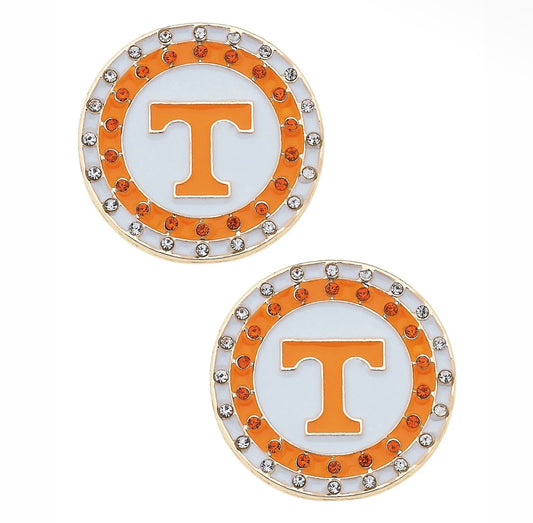 Power T Plated Earrings
