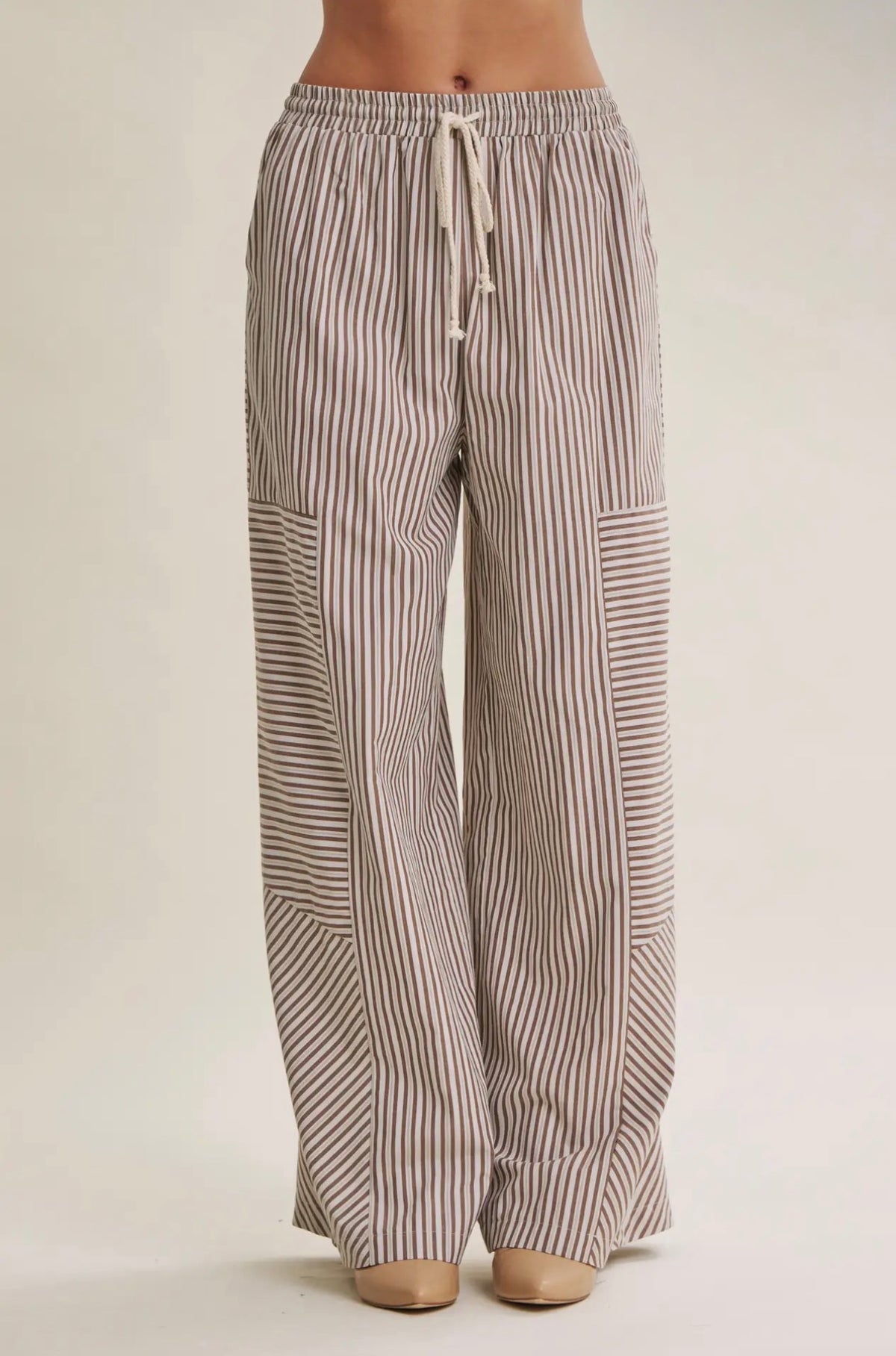 Coffee Stripped Pants