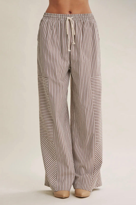 Coffee Stripped Pants