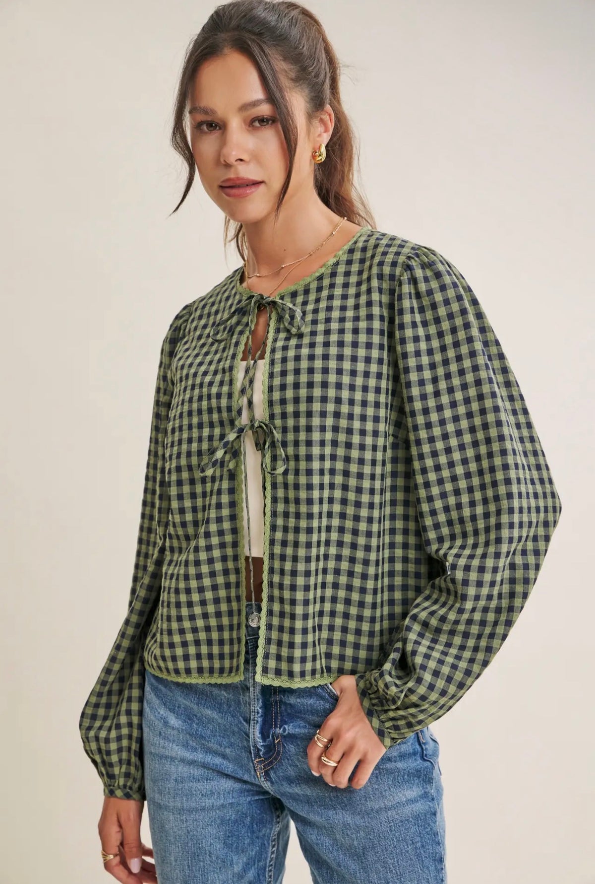 Picnic Tie Blouse