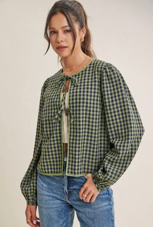 Picnic Tie Blouse