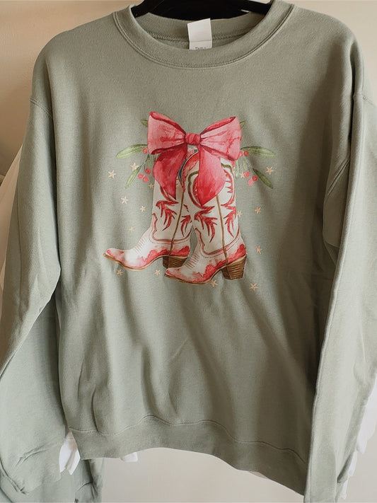 Boots and Bows Sweatshirt