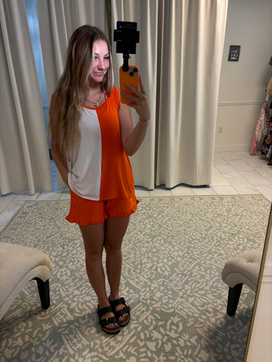 Orange/White Gamdeday Tank