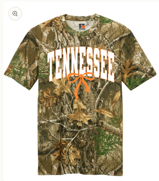 Camo Orange Bow T-Shirt